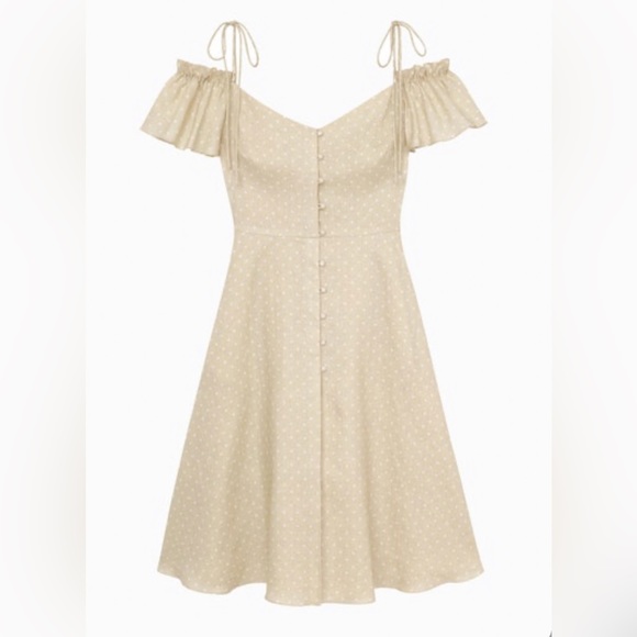 Gal Meets Glam Colleen dress (cream) size 2 - Picture 2 of 6